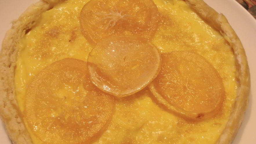 Рецепт тарта с цитрусовыми и виски