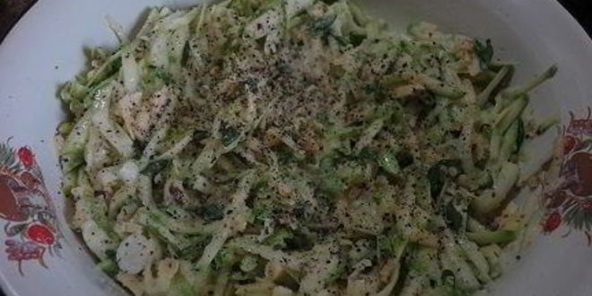 Рецепт тарта с цукини, рисом и орехами