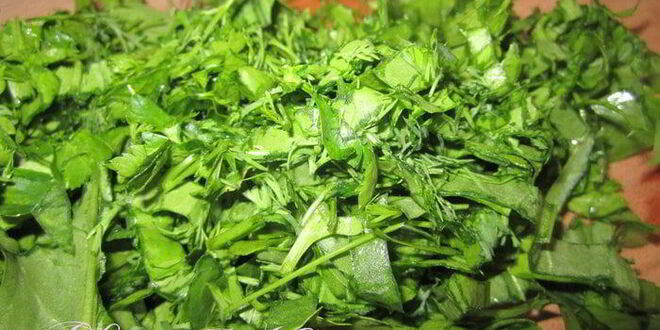 Рецепт тарта творожного с зеленью