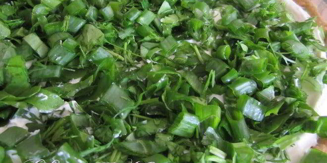 Рецепт тарта творожного с зеленью