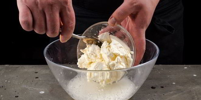 Рецепт творожного тарта с малиной