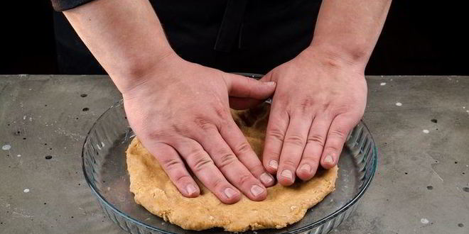 Рецепт творожного тарта с малиной