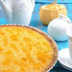 Рецепт Тыквенного тарта с апельсином на ореховом тесте