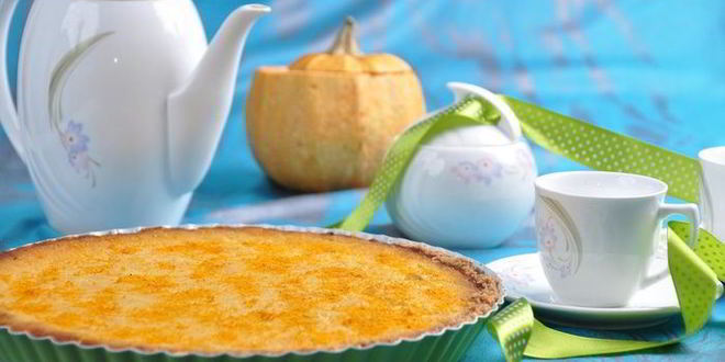 Рецепт тыквенного тарта с апельсином на ореховом тесте