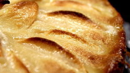 Рецепт Яблочного тарта с карамельным кремом