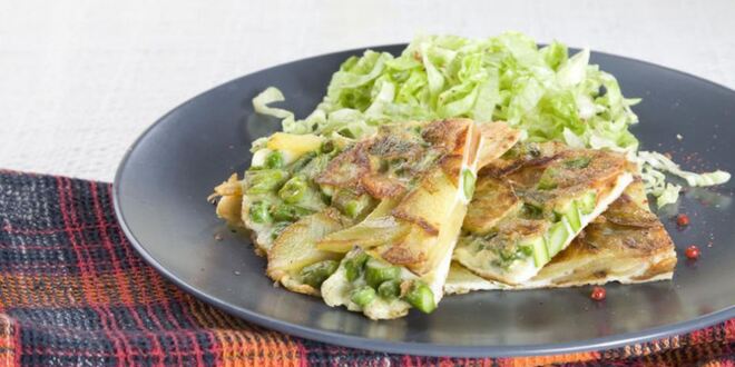 Рецепт тортильи с весенними овощами