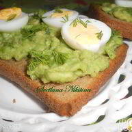 Рецепт Ржаных тостов с авокадо