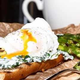 Рецепт Тоста со спаржей и яйцом-пашот