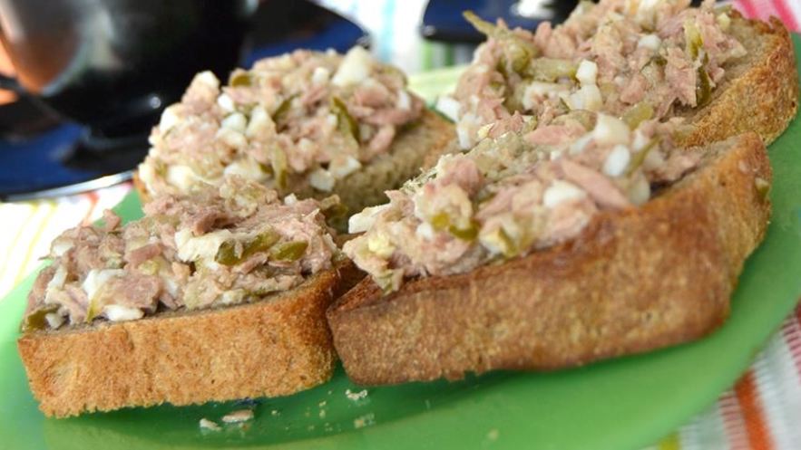 Рецепт тостов с рыбой