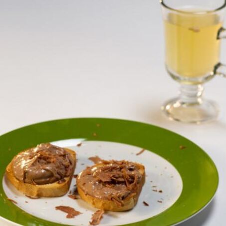 Рецепт Тостов с творогом и шоколадной пастой