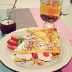 Рецепт Тостов с ягодами и творогом