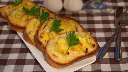 Рецепт Запеченных тостов с паприкой