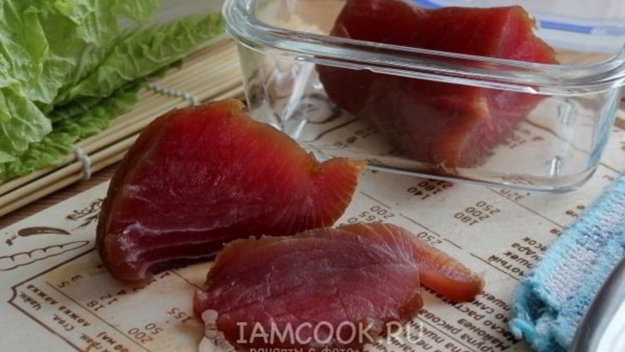 Рецепт тунца маринованного