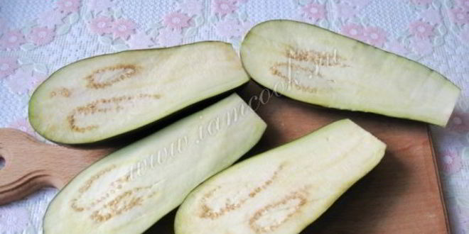 Рецепт веера из баклажанов