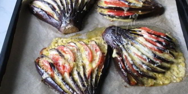 Рецепт веера из баклажанов