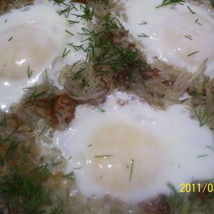 Рецепт Глазуньи Гнездышко