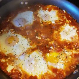 Рецепт Шакшуки с брынзой