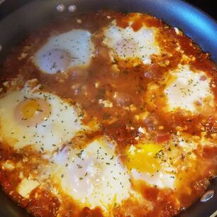 Рецепт Шакшуки с брынзой