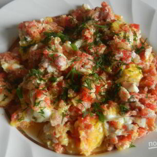 Рецепт Вкусной яичницы