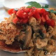 Рецепт Яичницы-болтуньи из страусового яйца