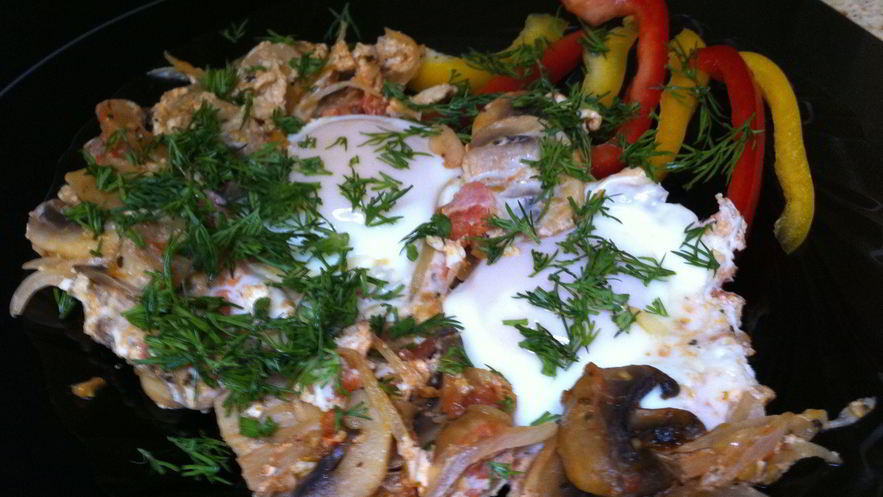 Рецепт яичницы по-болгарски