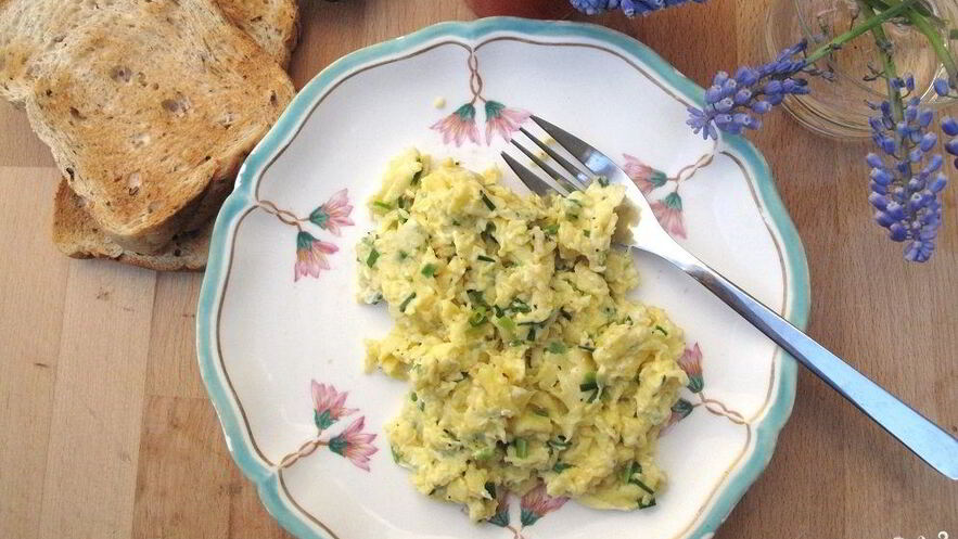 Рецепт яичницы с капустой