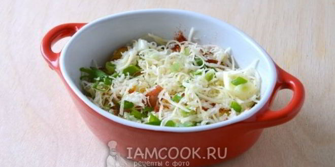 Рецепт яичницы с картофелем и беконом в духовке