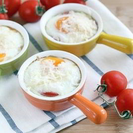 Рецепт Яичницы с креветками и помидорами