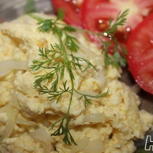 Рецепт Яичницы с луком