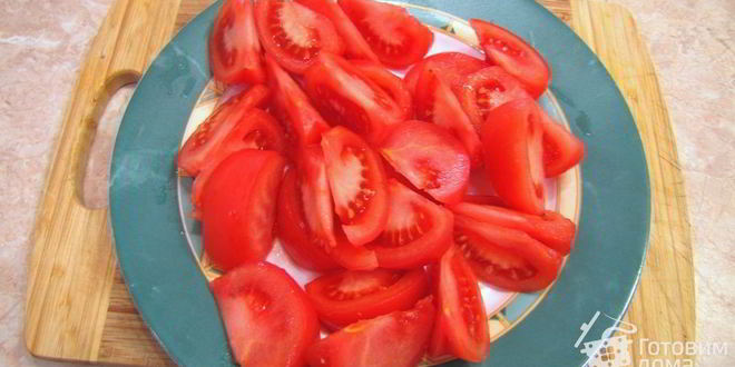 Рецепт яичницы с помидорами