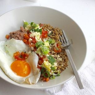 Рецепт Яичницы с пророщенным овсом и овощами