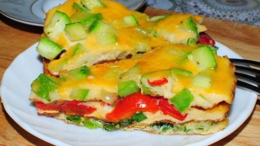 Рецепт яичницы с зеленью