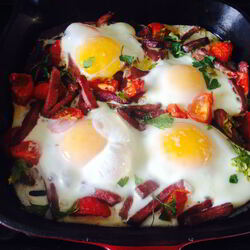 Рецепт Яичницы в духовке