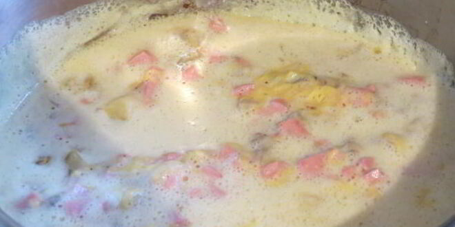 Рецепт яичницы в слоеном тесте к завтраку