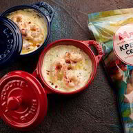 Рецепт Запеченной яичницы с креветками