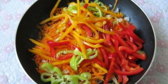 Рецепт закуски из болгарского перца и моркови