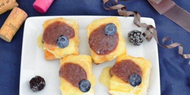 Рецепт закуски из слоеного теста