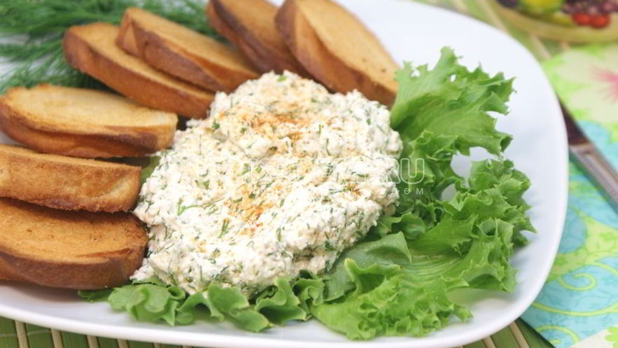 Рецепт закуски из сыра фета с гренками