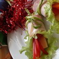 Рецепт Закуски Колокольчики с сыром и грейпфрутом