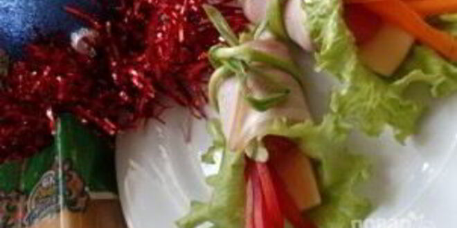 Рецепт закуски колокольчики с сыром и грейпфрутом