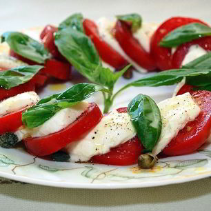 Рецепт Закуски с сыром Моцарелла