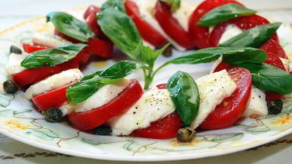 Рецепт Закуски с сыром Моцарелла