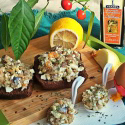 Рецепт Закуски Скумбрия с яйцом