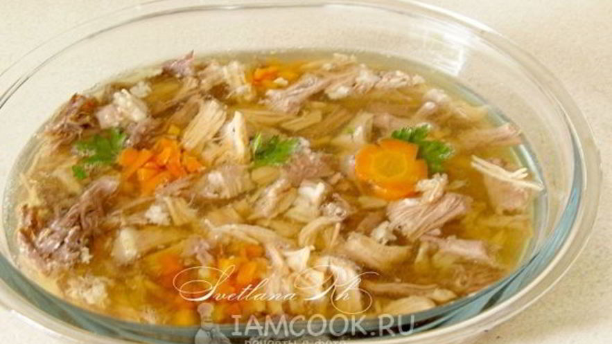 Рецепт мясного заливного