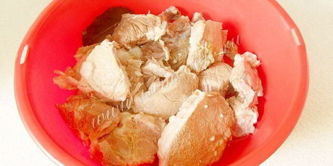 Рецепт мясного заливного