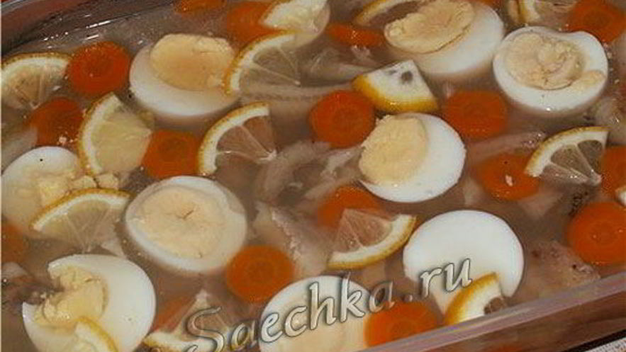 Рецепт рыбного заливного