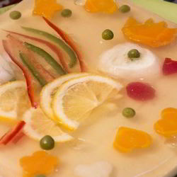 Рецепт Слоеного заливного из языка Петушок