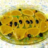 Рецепт Заливного из говяжьего языка с маслинами