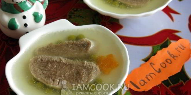 Рецепт заливного из говяжьего языка