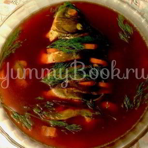 Рецепт Заливного из карпа с буряком